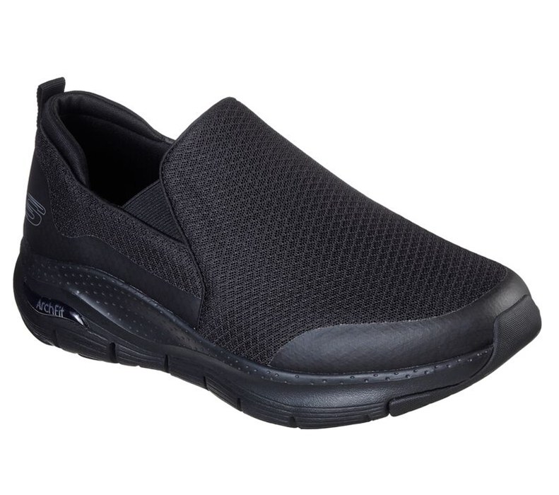 Skechers Arch Fit - Banlin - Mens Slip On Shoes Black [AU-RP3469]